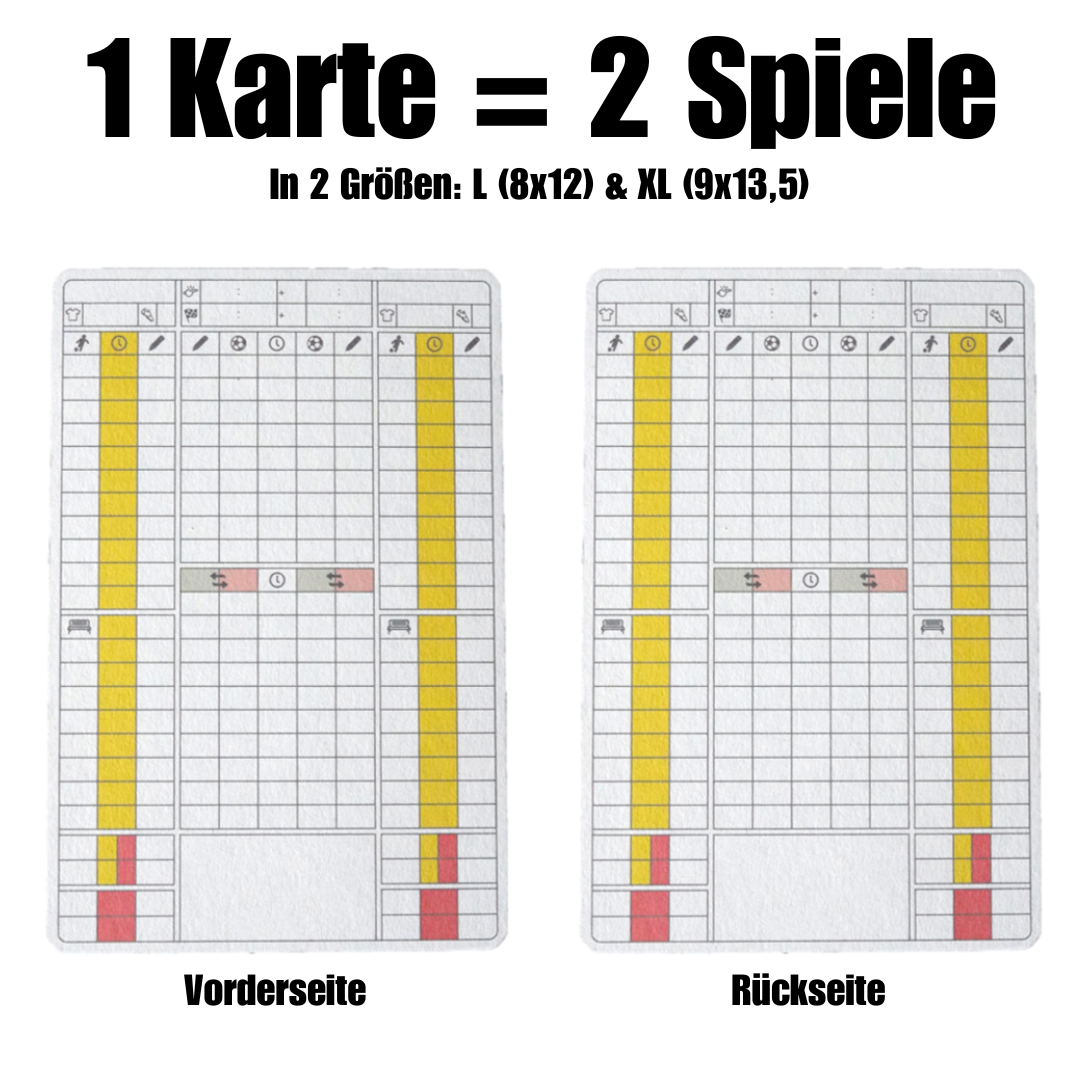 PRO11 Fußball Schiedsrichter SR Spielnotizkarte (L/XL)
