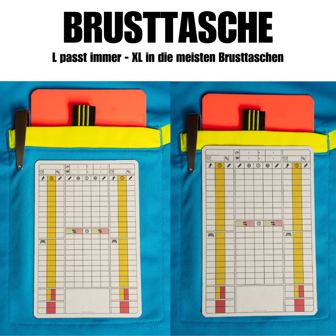 PRO11 Fußball Schiedsrichter SR Spielnotizkarte (Test-Kit)