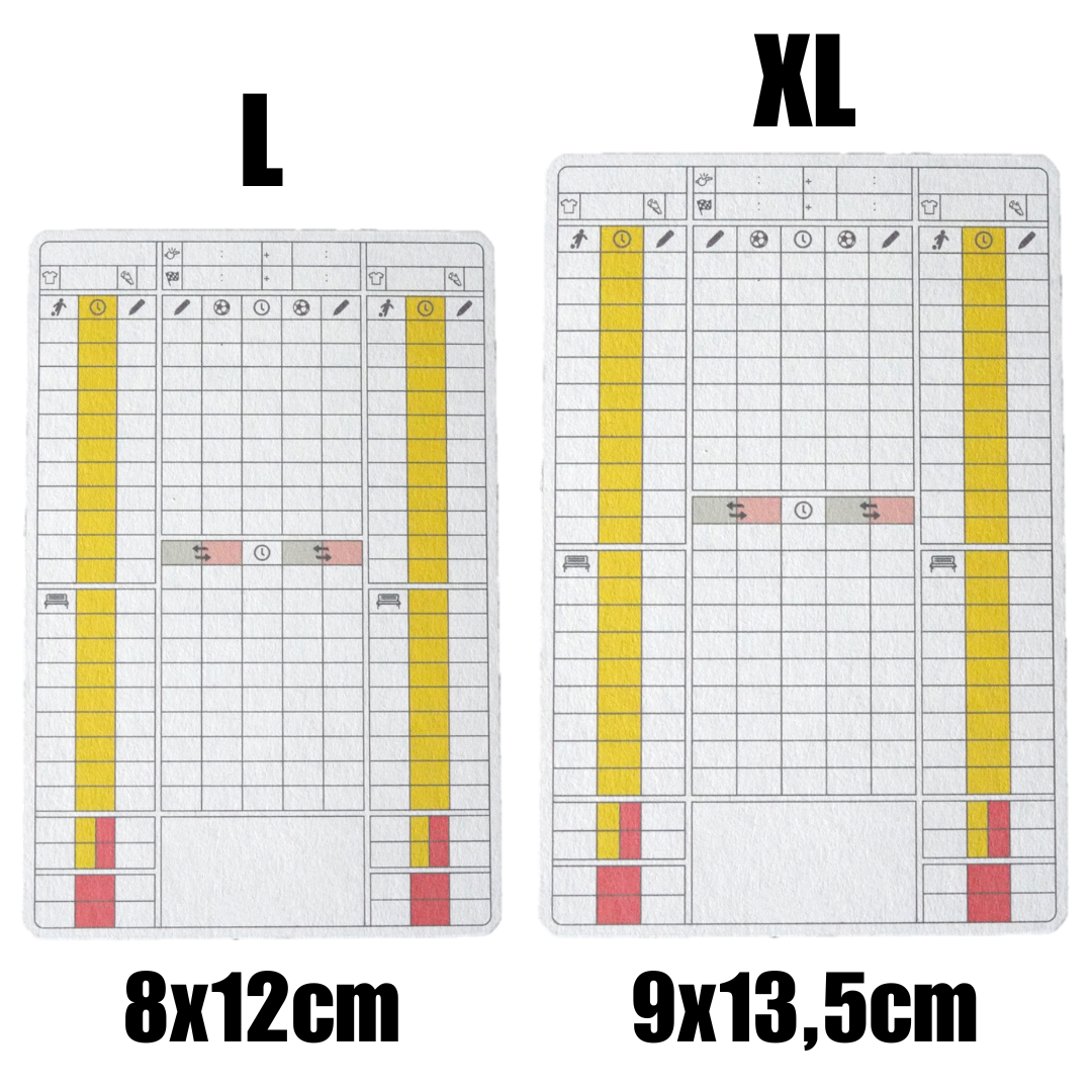 PRO11 Fußball Schiedsrichter SR Spielnotizkarte (Test-Kit)