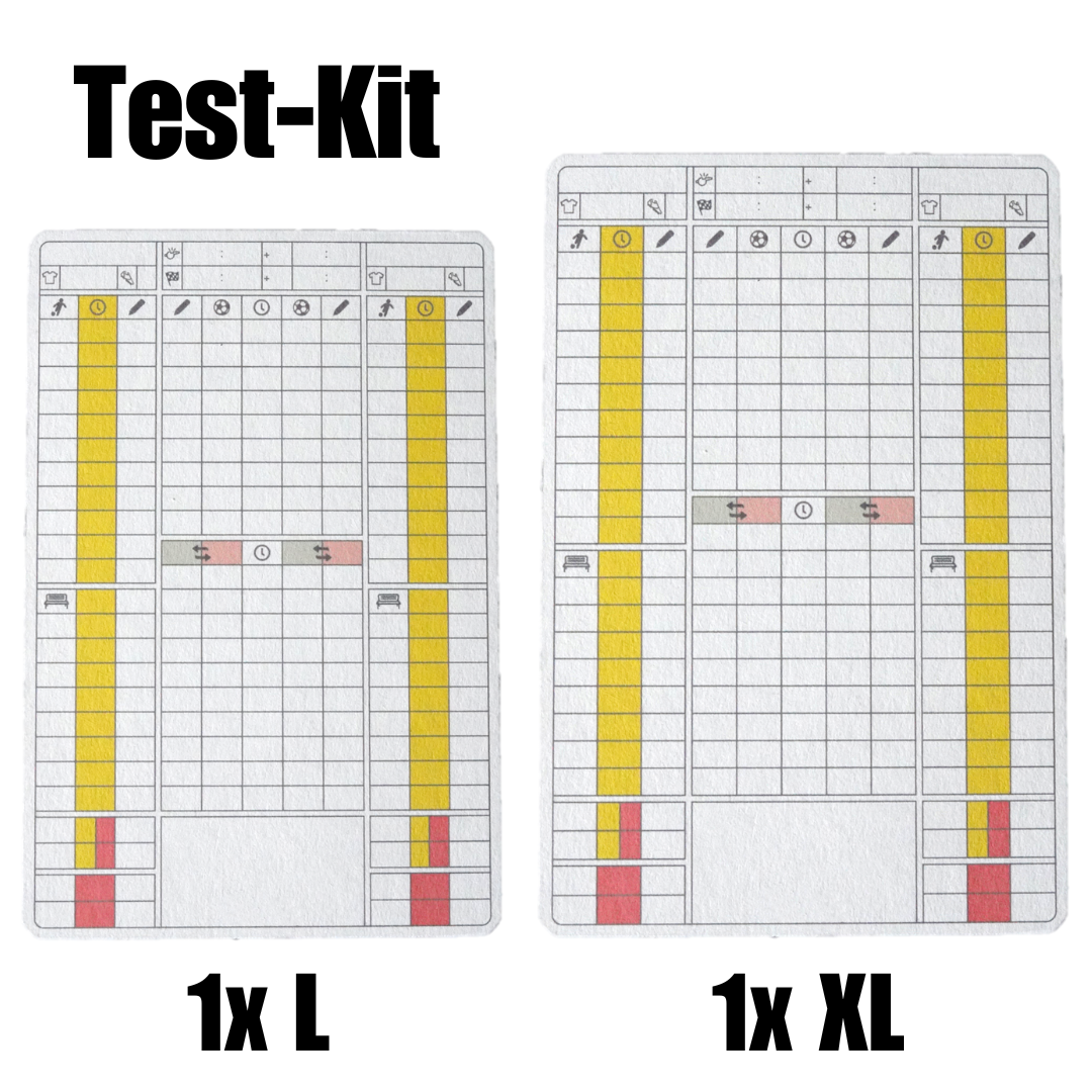 PRO11 Fußball Schiedsrichter SR Spielnotizkarte (Test-Kit)